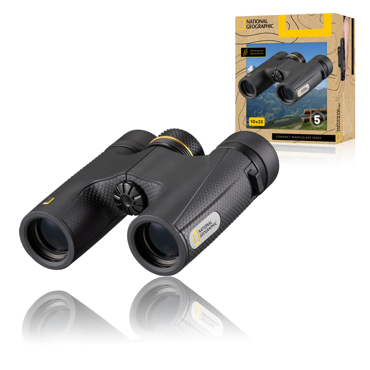 NATIONAL GEOGRAPHIC 10x25 Taschenfernglas mit hochwertigen BaK-4-Prismen