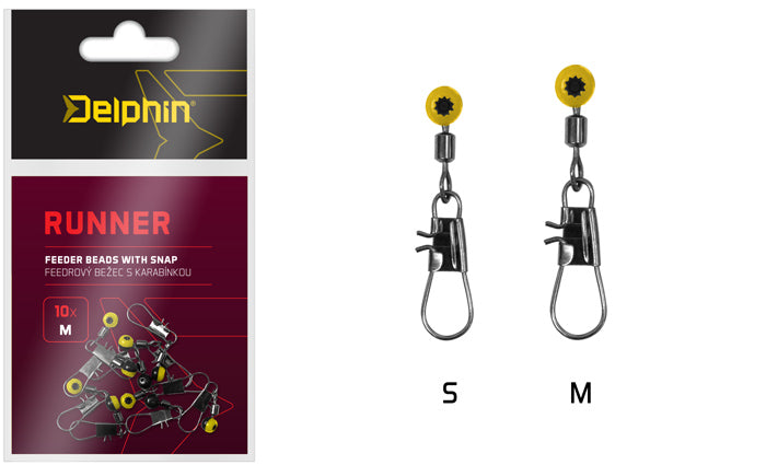 Feeder-Läufern mit Karabiner Delphin RUNNER / 10St.