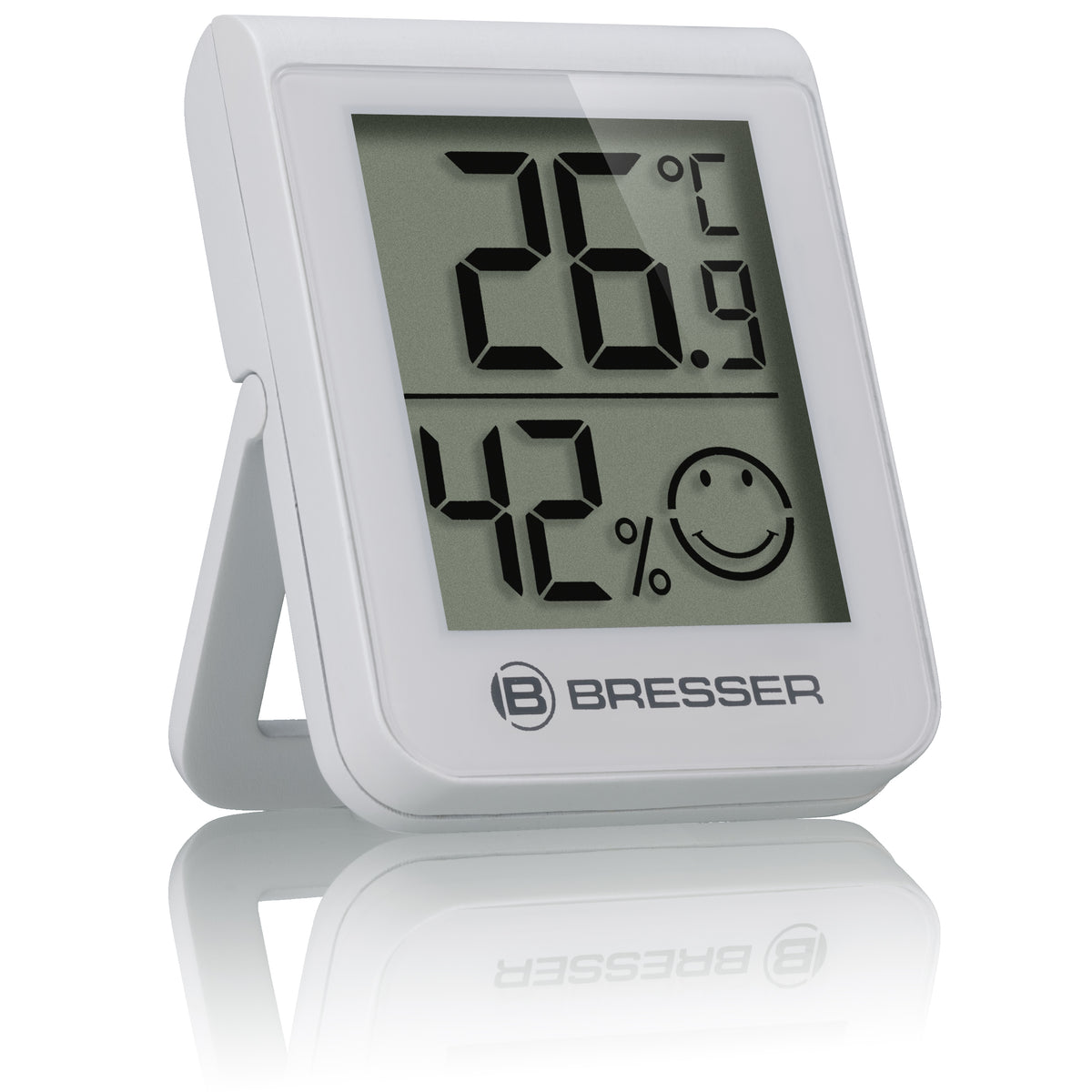 BRESSER HumiTemp Thermo-Hygro-Indikator, weiß