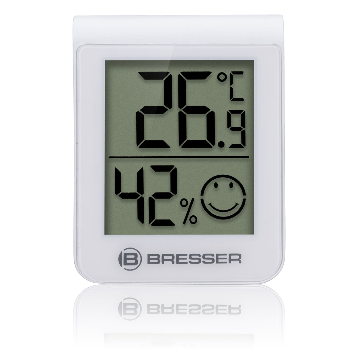 BRESSER HumiTemp Thermo-Hygro-Indikator, weiß