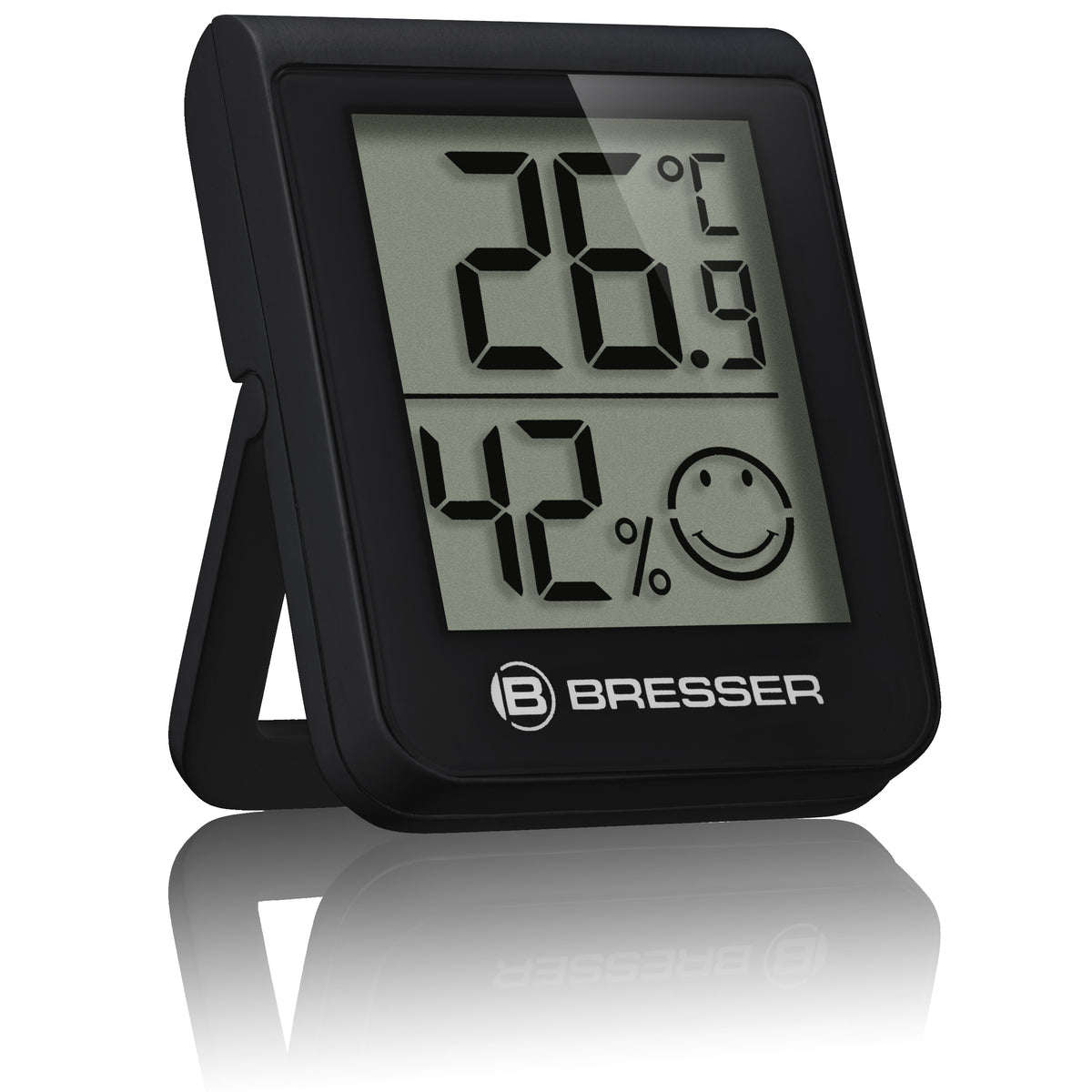 BRESSER HumiTemp Thermo-Hygro-Indikator, schwarz
