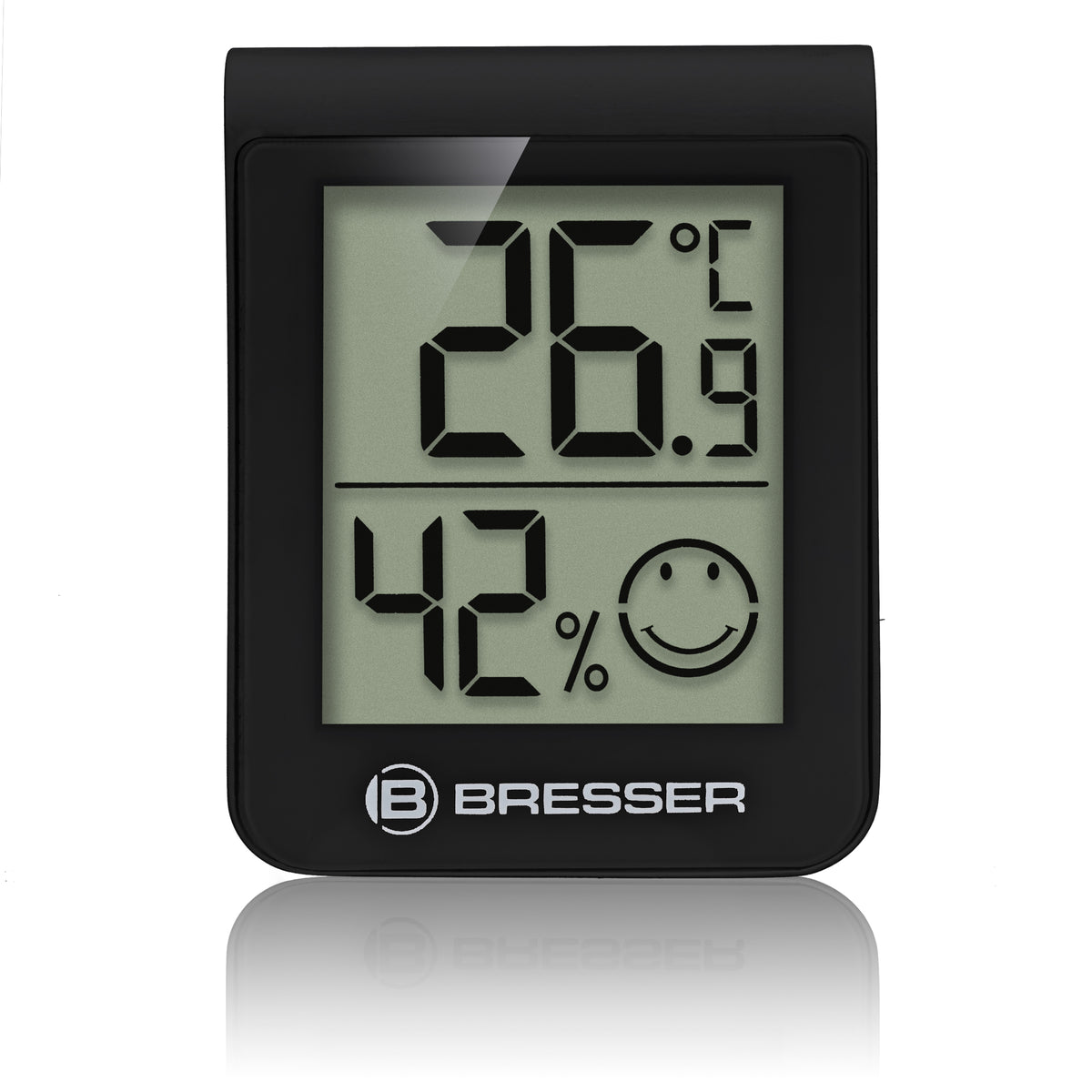 BRESSER HumiTemp Thermo-Hygro-Indikator, schwarz