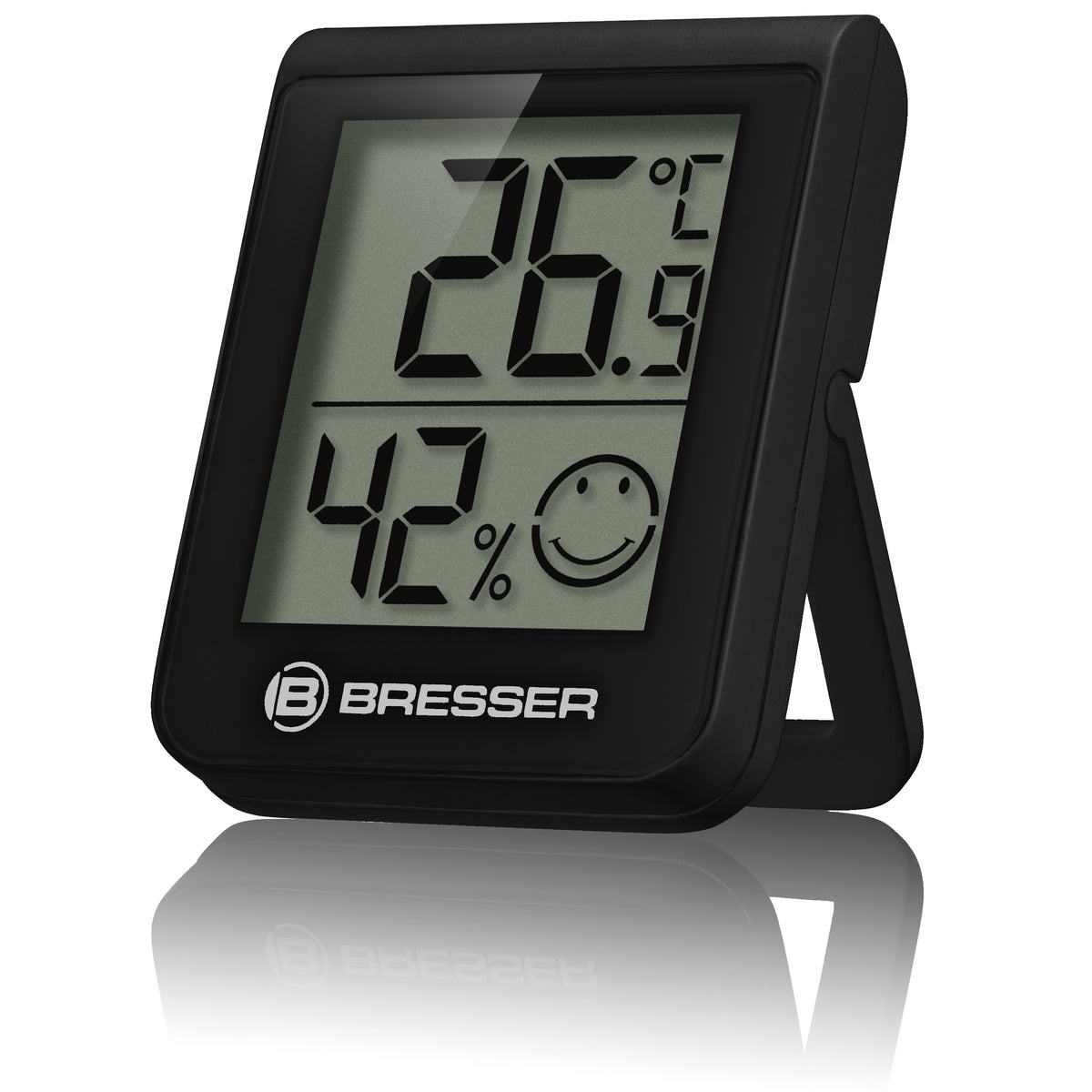 BRESSER HumiTemp Thermo-Hygro-Indikator, schwarz