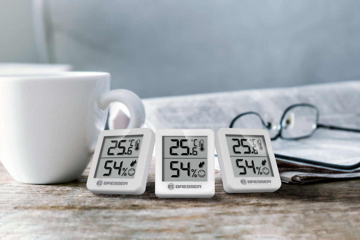 BRESSER ClimaTemp Thermo-Hygrometer 3er Set