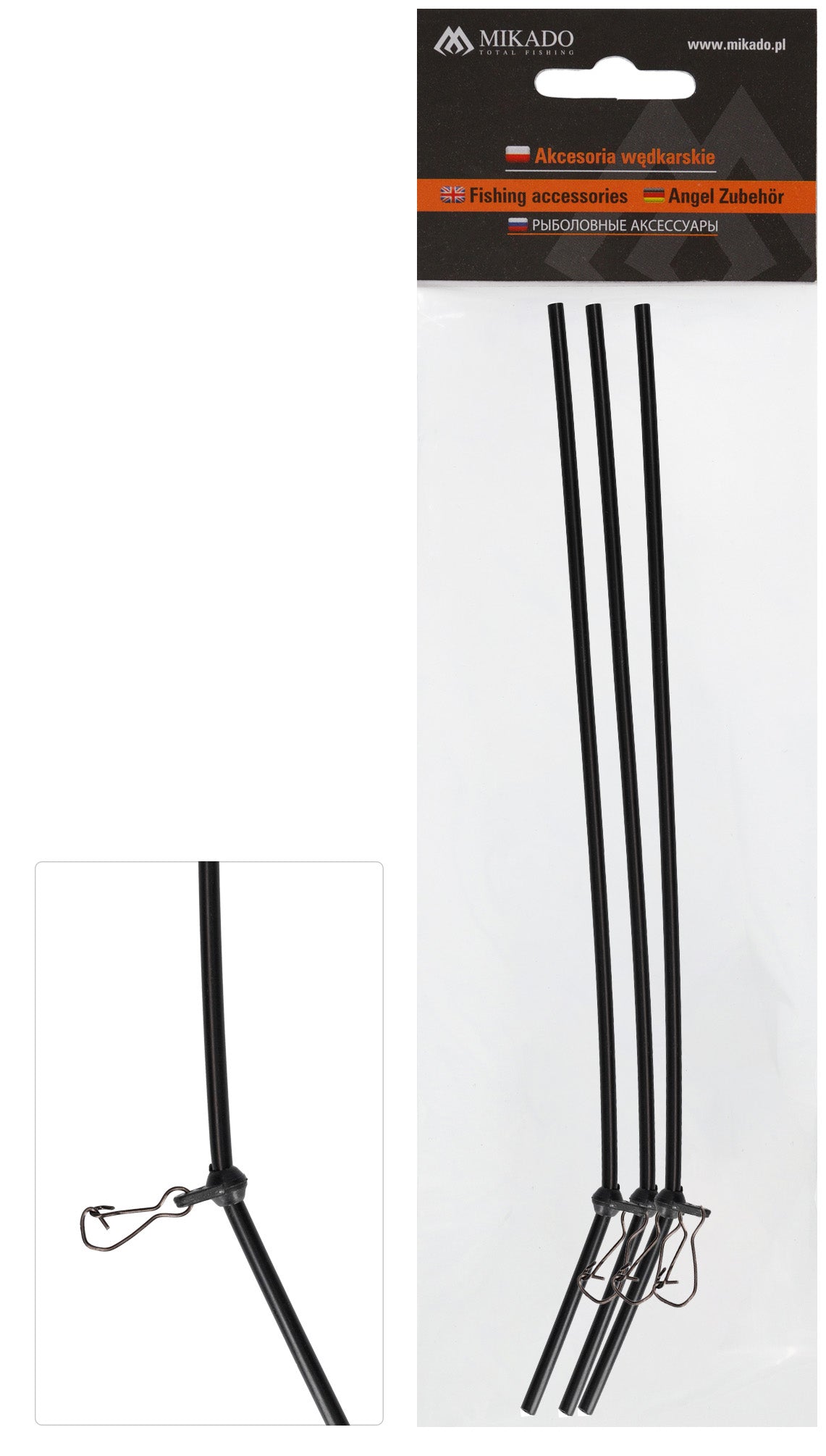 Mikado Tube - Anti Tangle With Snap 10cm - 3 pcs.