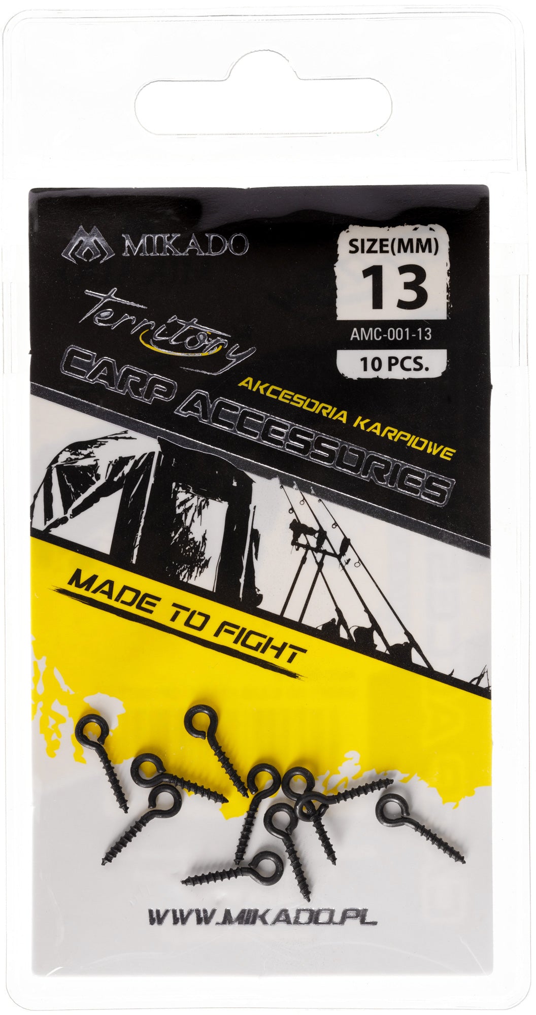 Mikado Schraube - Für Boilies - 13mm - 10 Stk.