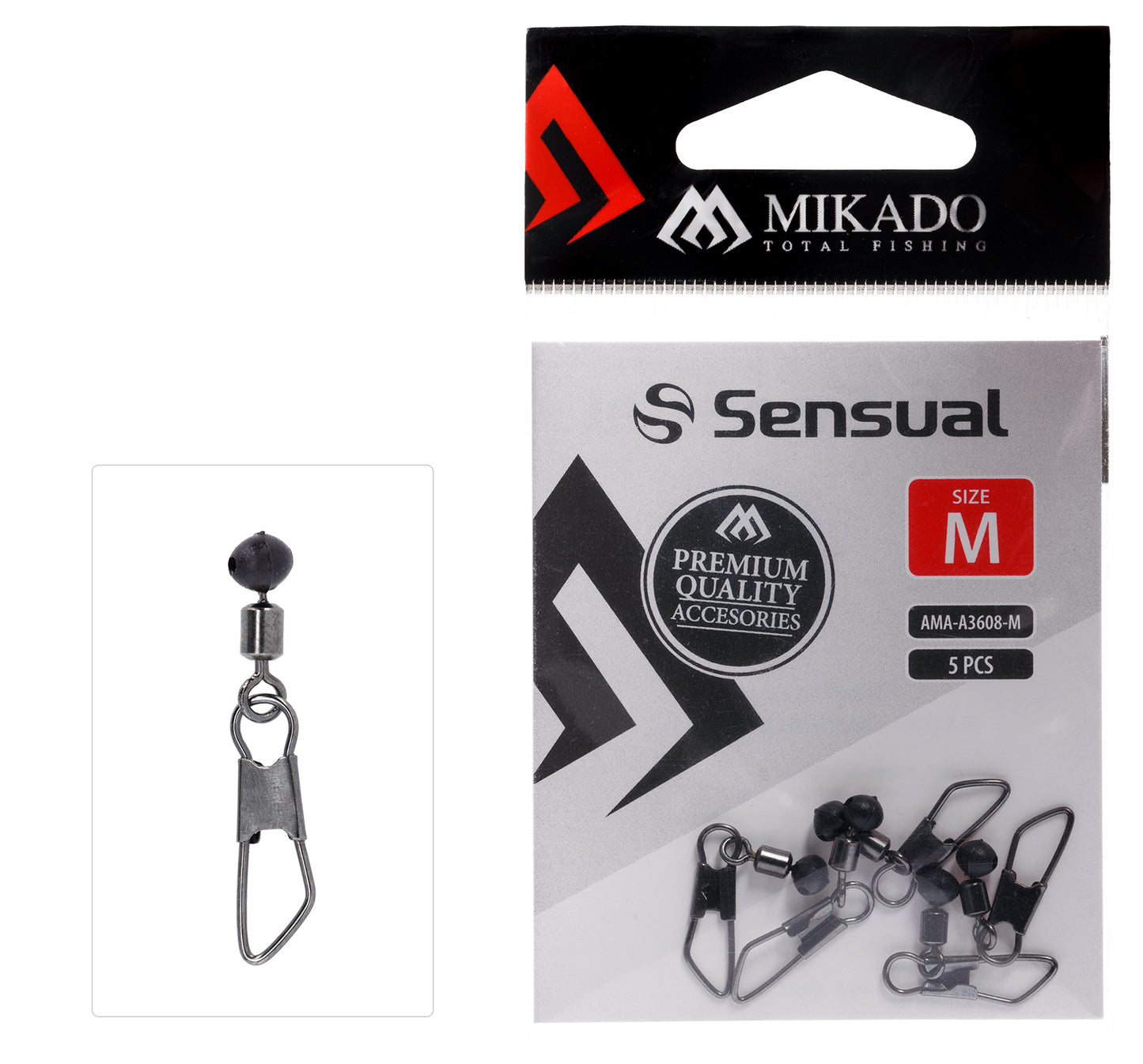 Mikado Befestigungssystem - WAGGLER/FEEDER - Adapter - Größe M - 5 Stk.