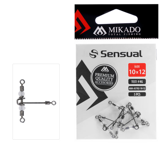 Mikado Roll-Wirbel - Dreifach Mit "T" Typ Perlen - Größe Bn