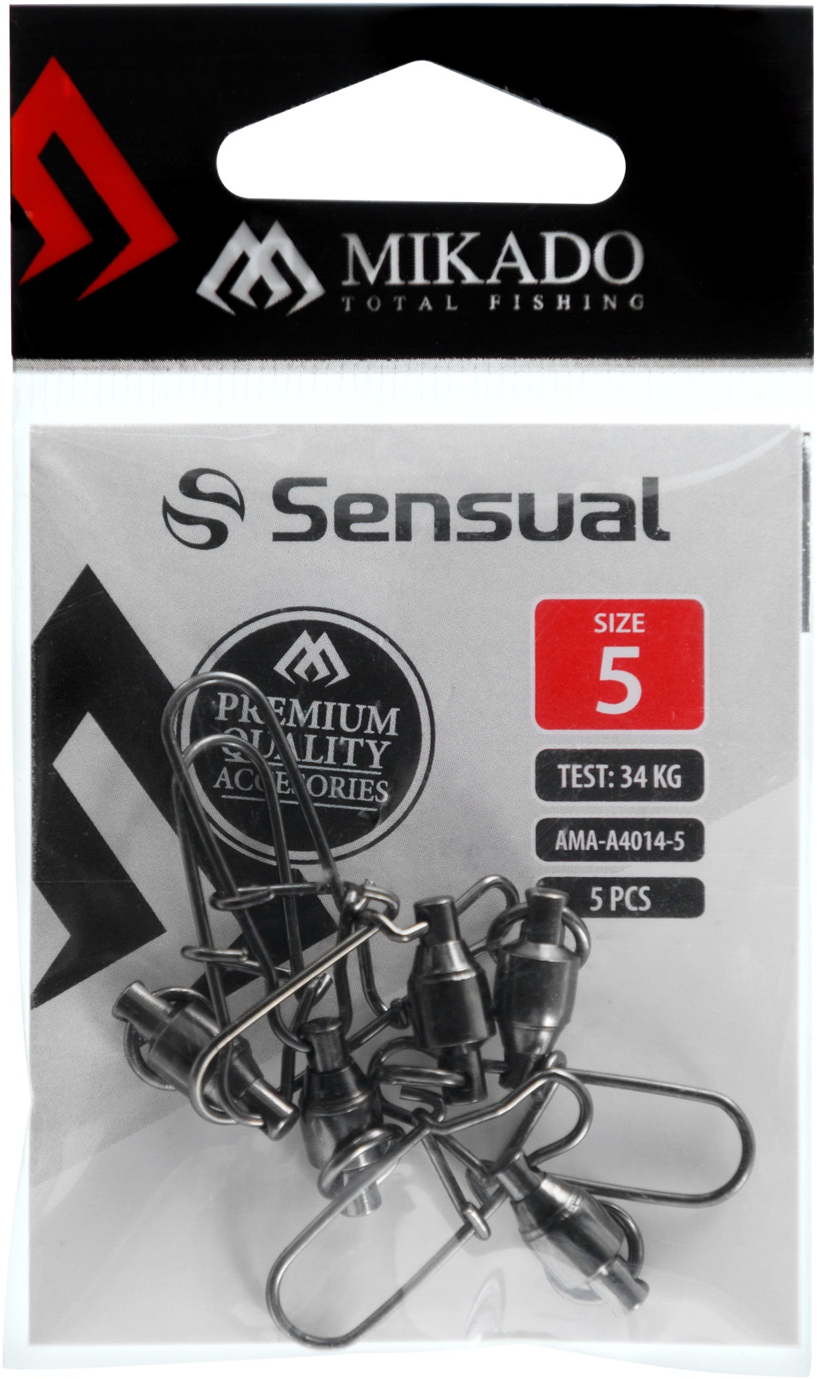 Mikado Kugellagerwirbel - Mit Fastlock Snap NR. 4 Bn - 5 Stk.