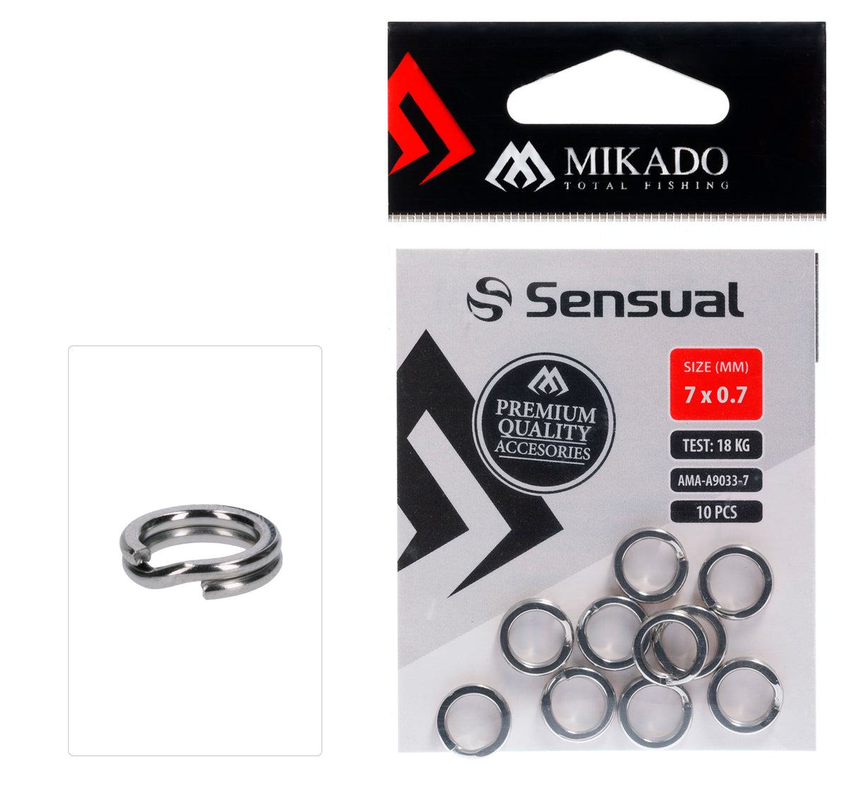 Mikado Splitring - Stark - Größe 14x1.4mm - 10 Stk.
