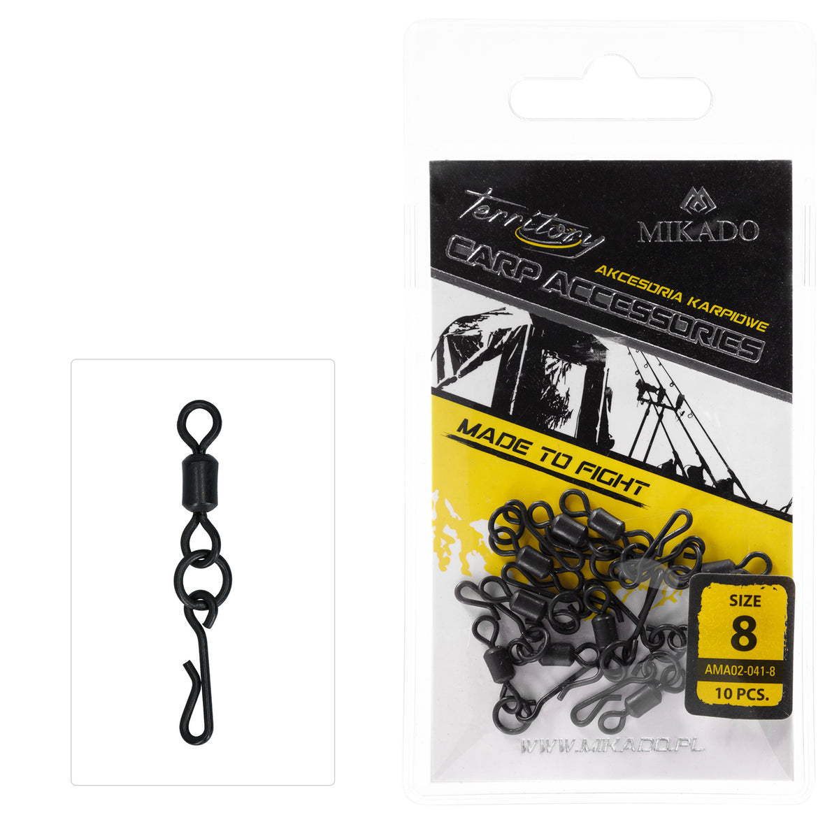 Mikado Wirbel - Mit Schnappen Quick Change NR. 8 - 10 Stk.