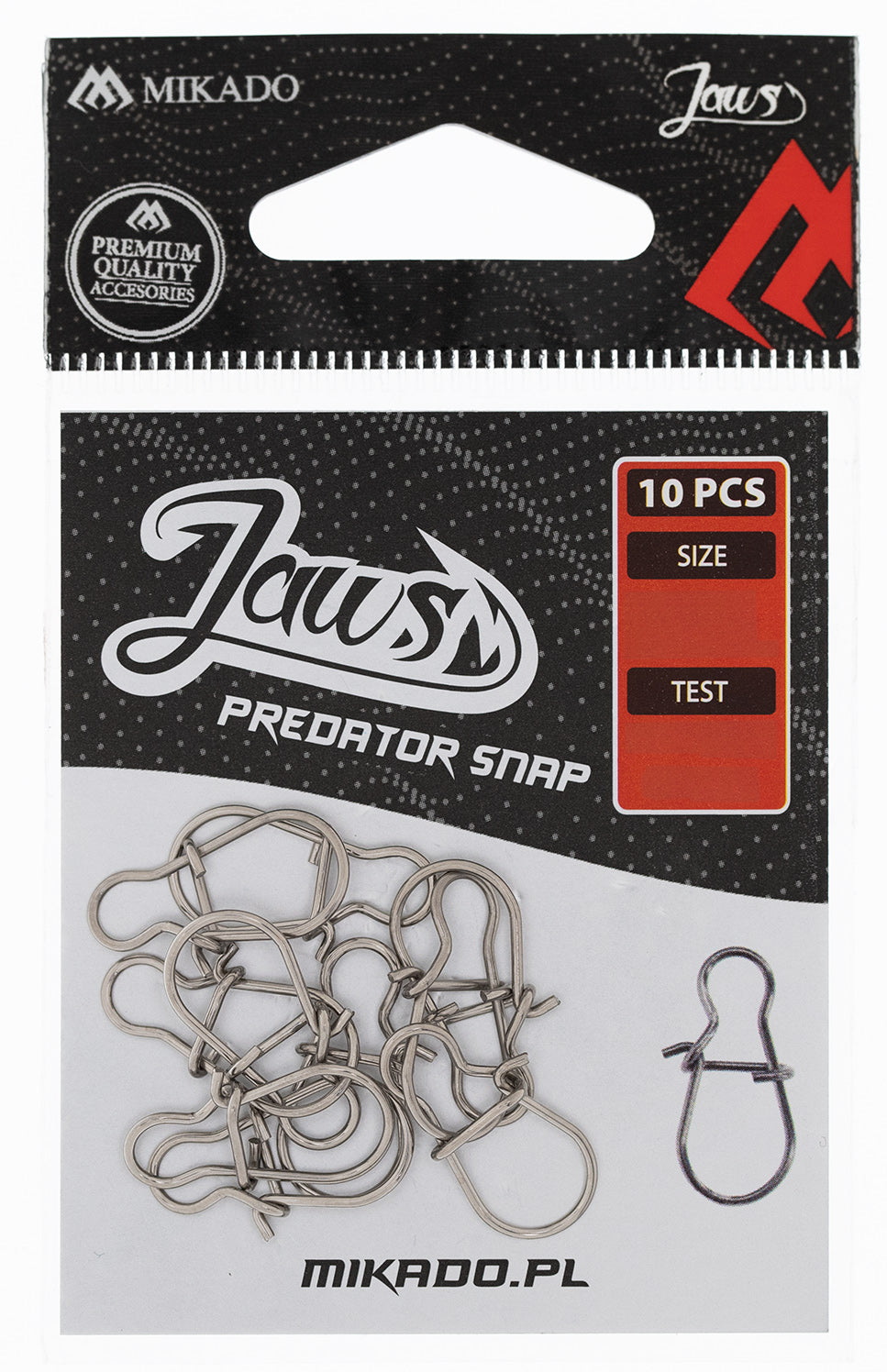 Mikado Snap - Jaws Predator Snap Größe S - 10 Stk.