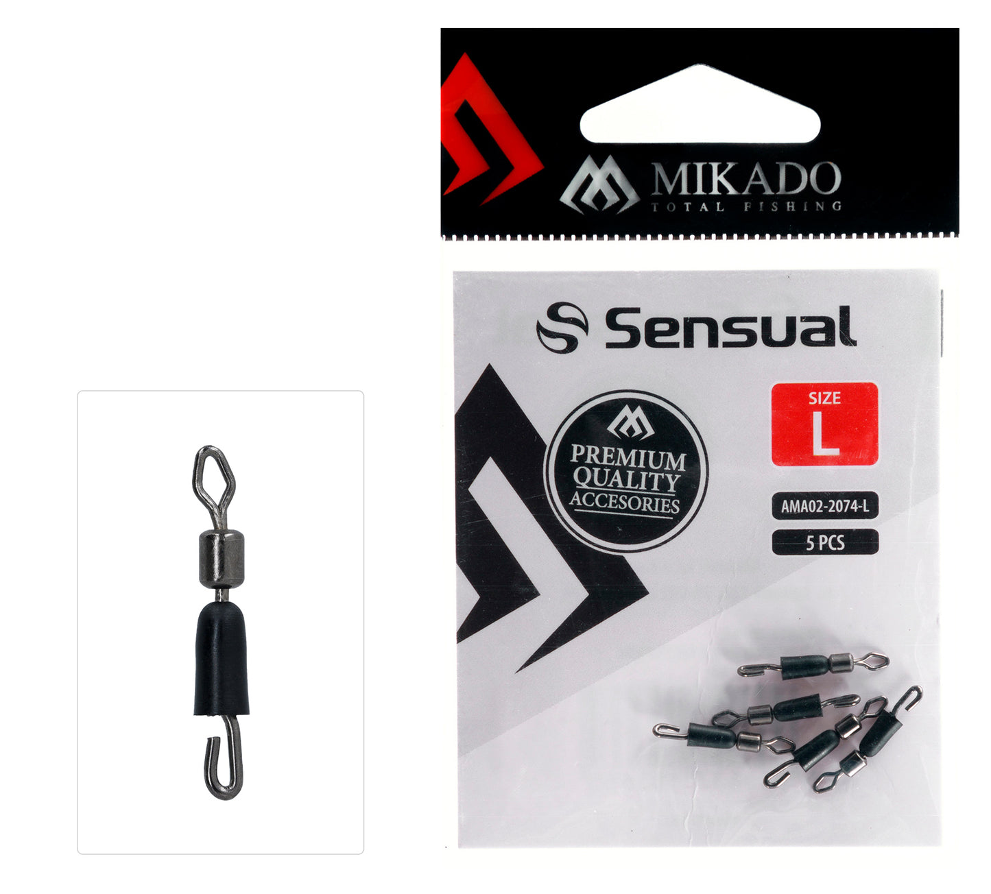 Mikado Quick Change - Mit Wirbel - Größe M - 5 Stk.