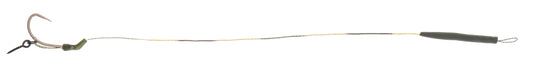 Mikado Karpfenvorfach - Slip D-Rig - 23cm/25lbs - Haken Ohne Widerhaken: 6 - 2 Stk.