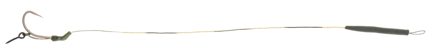 Mikado Karpfenvorfach - Slip D-Rig - 23cm/25lbs - Haken Ohne Widerhaken: 4 - 2 Stk.