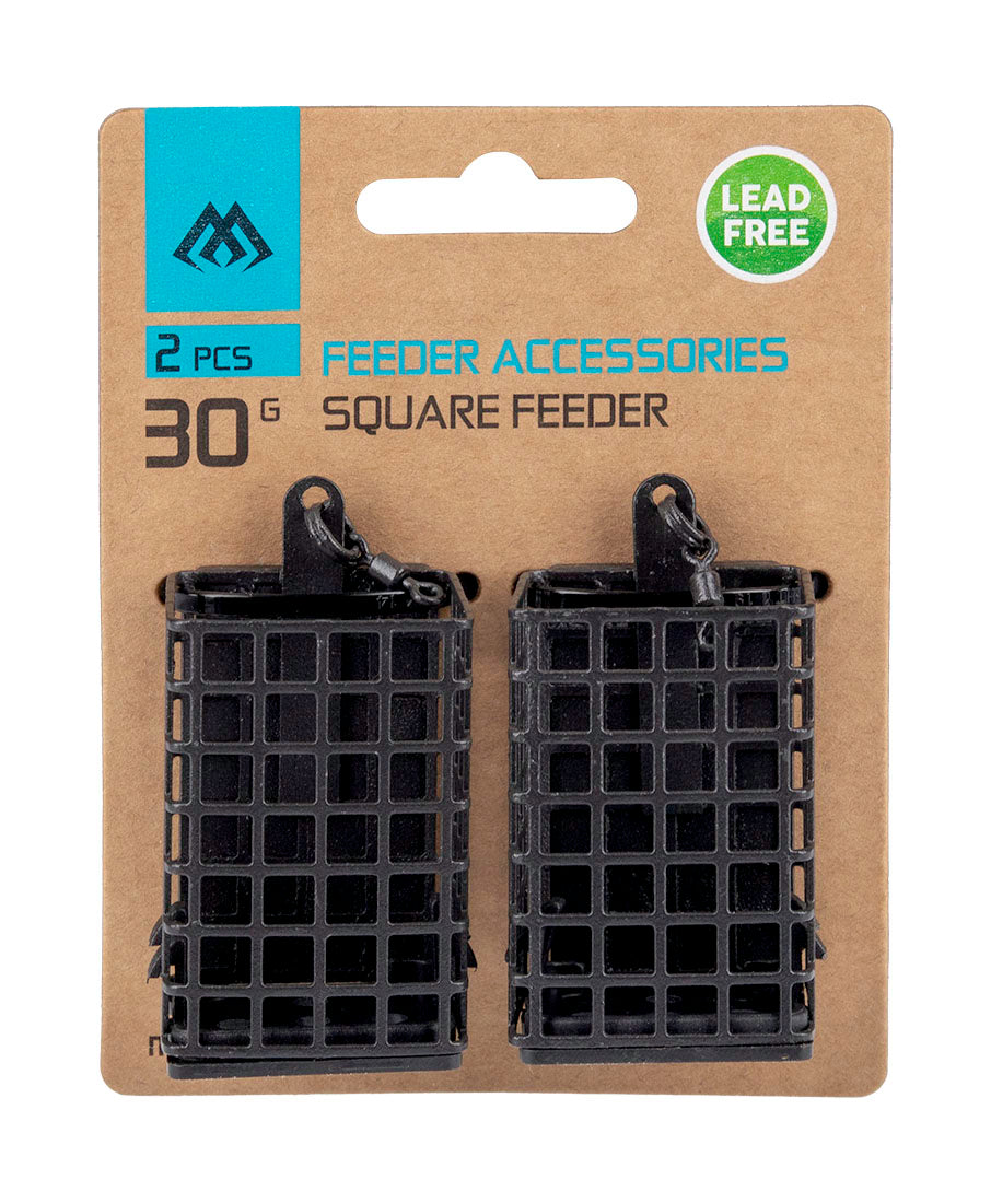Mikado Feeder - Square With Bottom - 20g - (30x30x44mm) - 2 pcs.