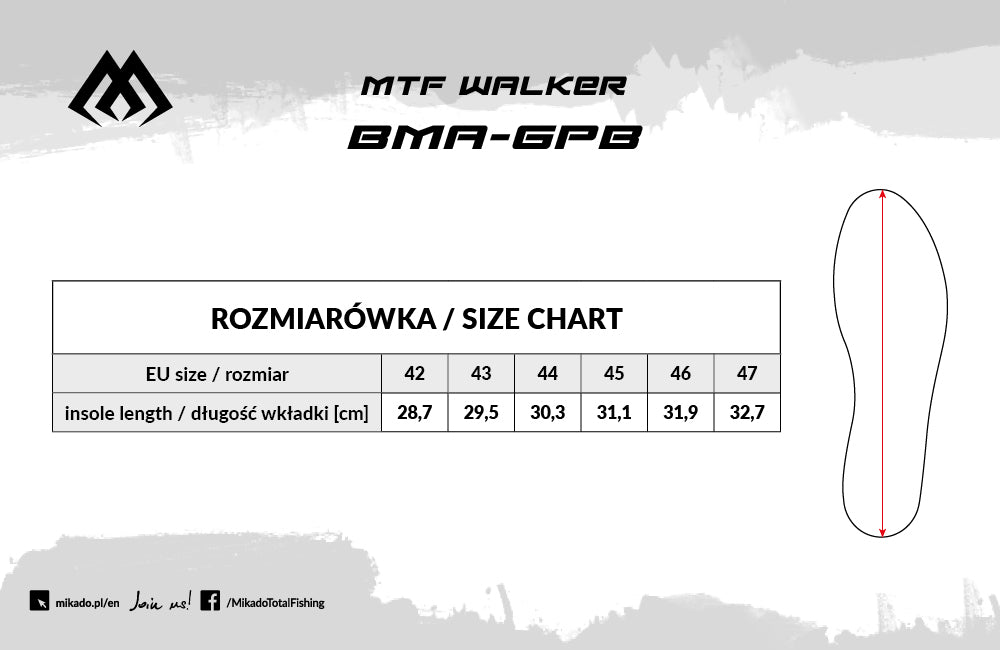 Mikado Watschuhe - Mft Walker - Gummisohle - Größe 46 - 1 Set.