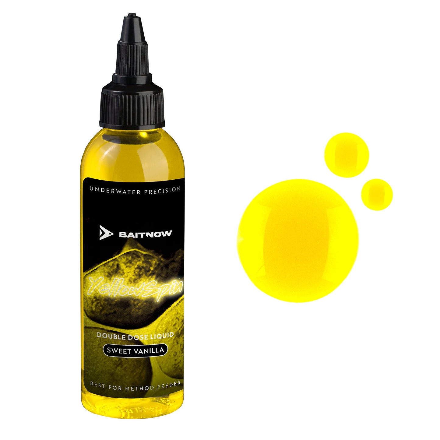 Mikado Liquid Method Feeder - Double Dose Yellow Spin 100ml - Packung 1 stk.