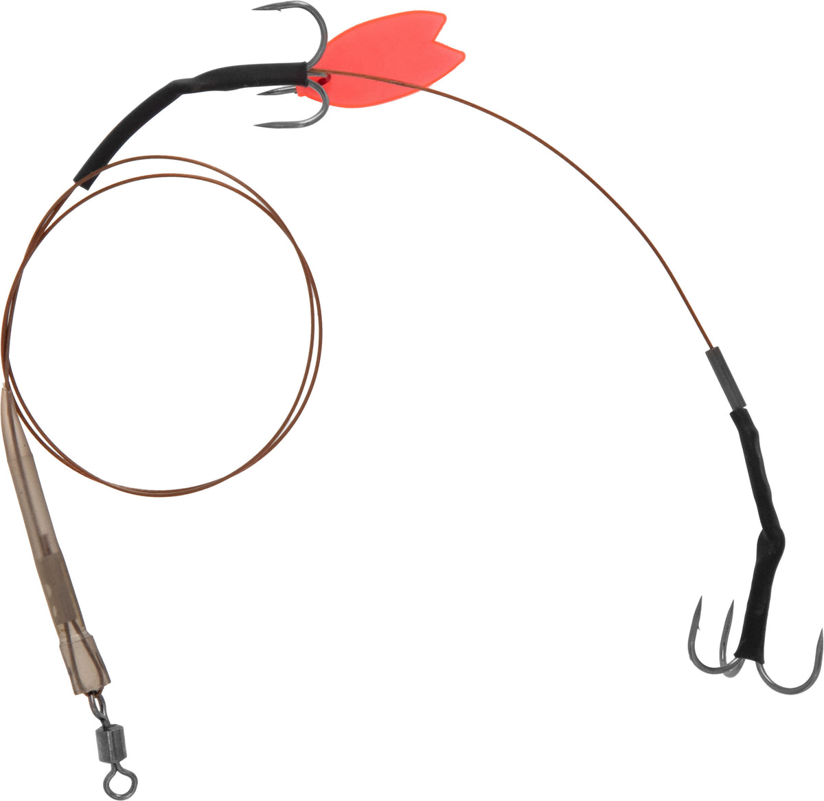Mikado Stahlvorfach - Predator Territory - Doppeldrilling Deadbait Vorfach NR. 4 - 1 Stk.