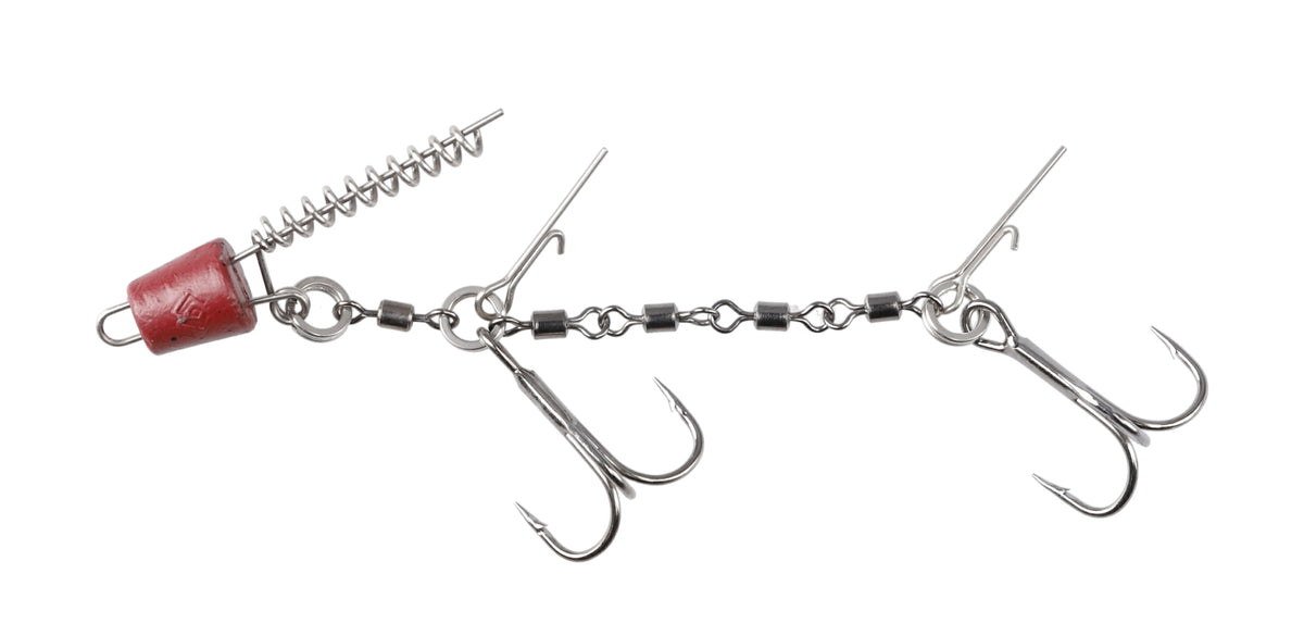 Mikado Stinger - Jaws Double Evo Stinger - 25kg - Drillingshaken NR. 1/0 - 2 Stk.