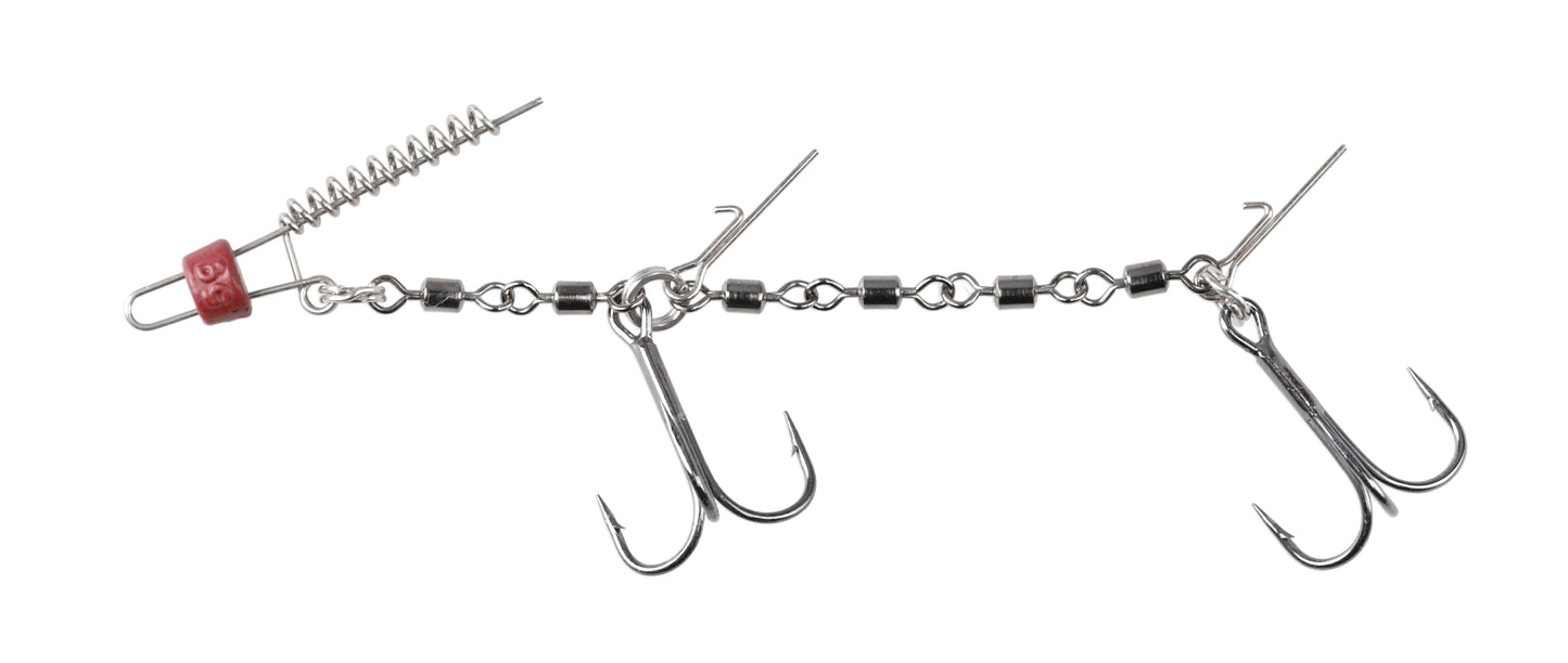 Mikado Stinger - Jaws Double Evo Stinger Xl - 30kg - Drillingshaken NR. 2/0 - 2 Stk.
