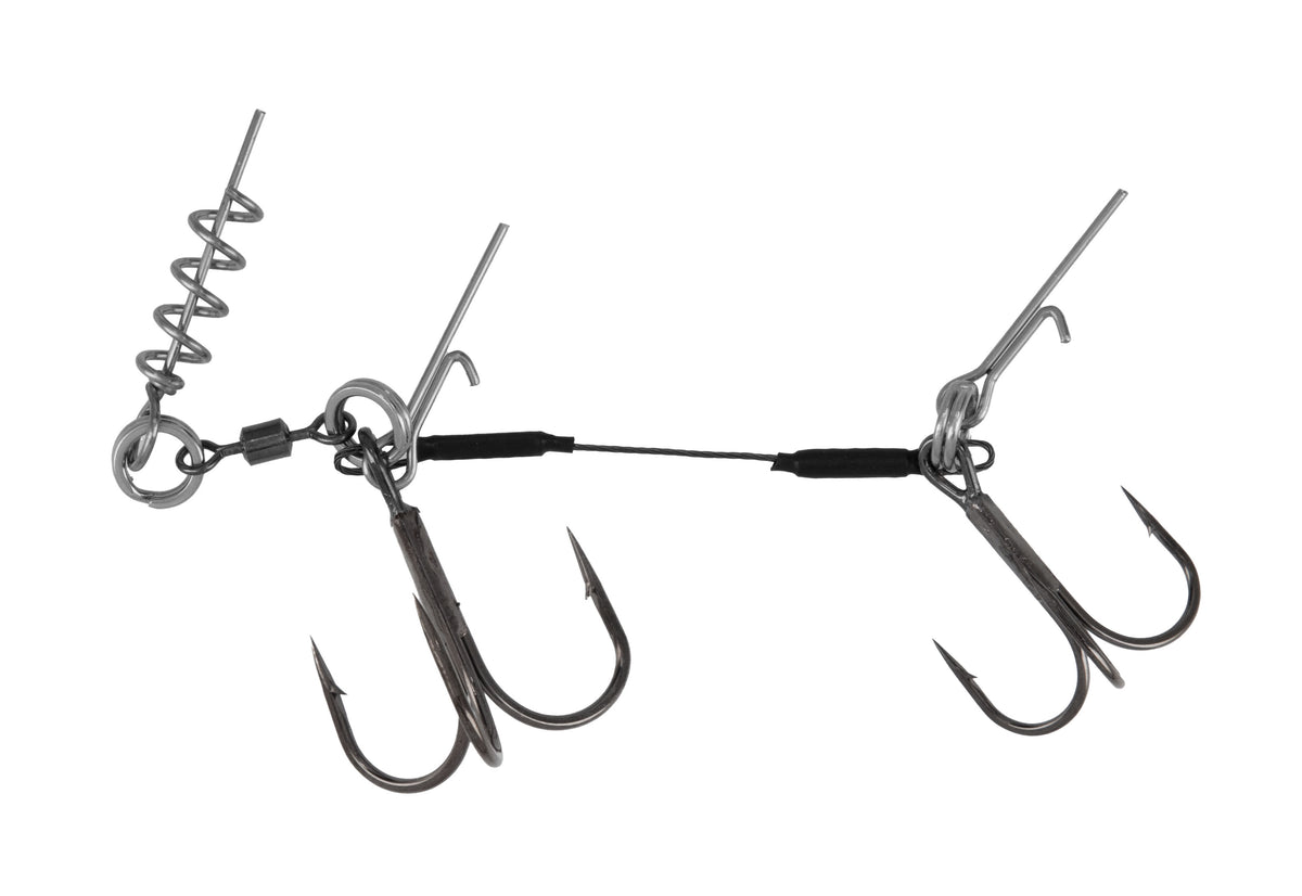 Mikado Stinger - Titan Jaws Double Evo Titanium - 25 Kg - Drillinge 1/0 , 1 -  1 STK.
