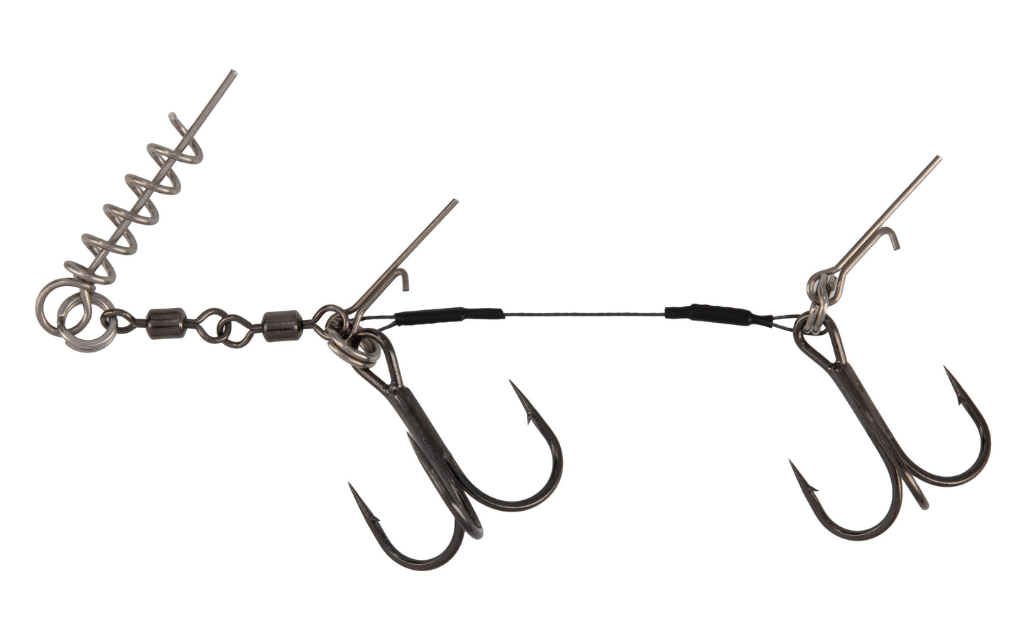 Mikado Stinger - Titan Jaws Double Evo Titanium Xl - 30 Kg - Drillinge 2/0 , 1/0 -  1 STK.