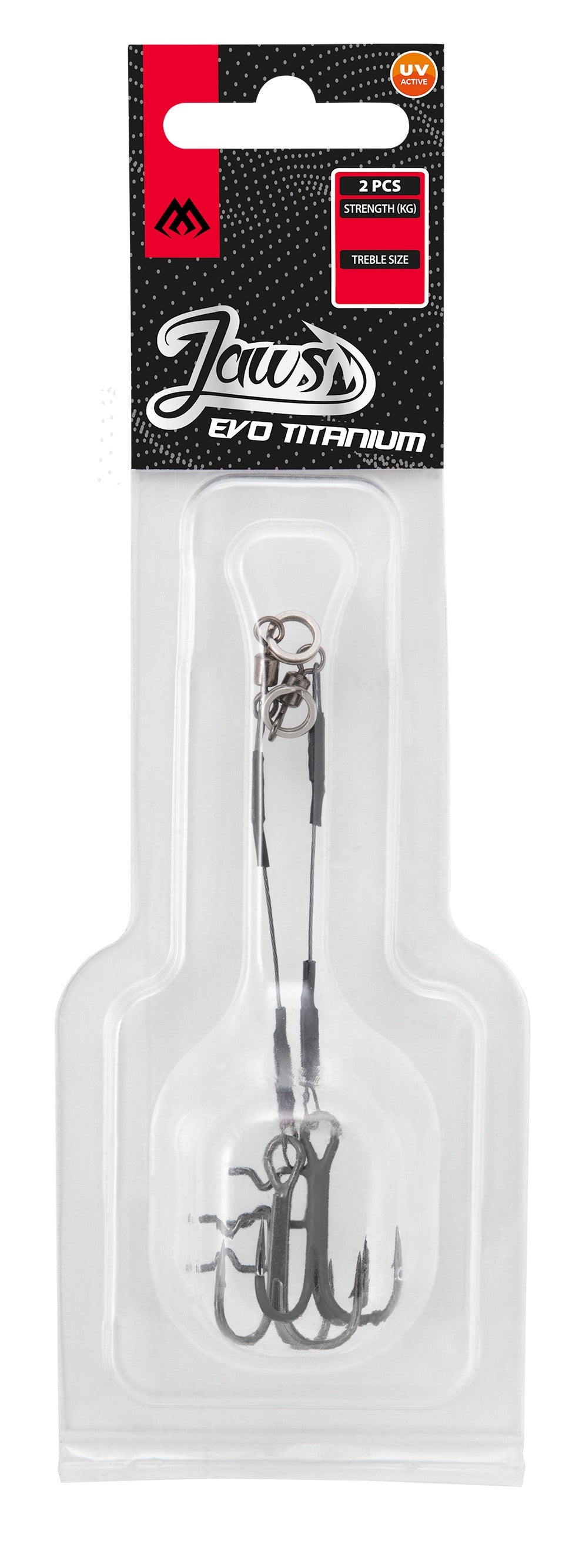 Mikado Stinger - Titan Jaws Evo Titanium - 15 kg/10 Cm - Drilling 1 -  2 STK.