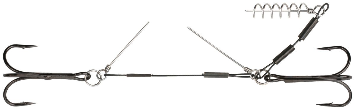 Mikado Stinger - Jaws Stahl Mit Stiften - 4+6cmx24kg - Drillingshaken: 1/0 - 1 Stk.