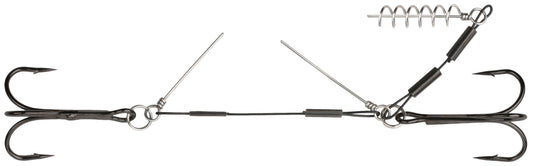 Mikado Stinger - Jaws Stahl Mit Stiften - 4+6cmx24kg - Drillingshaken: 1/0 - 1 Stk.