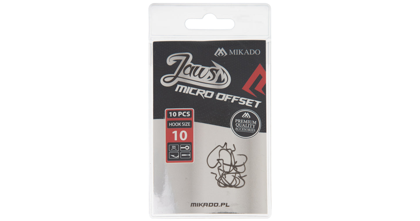 Mikado Haken - Jaws Micro Offset NR. 6 - 10 Stk.