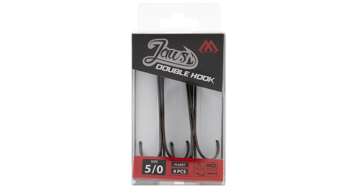 Mikado Drillingshaken - Jaws Double Hook Doppelt NR. 2/0 - 5 Stk.