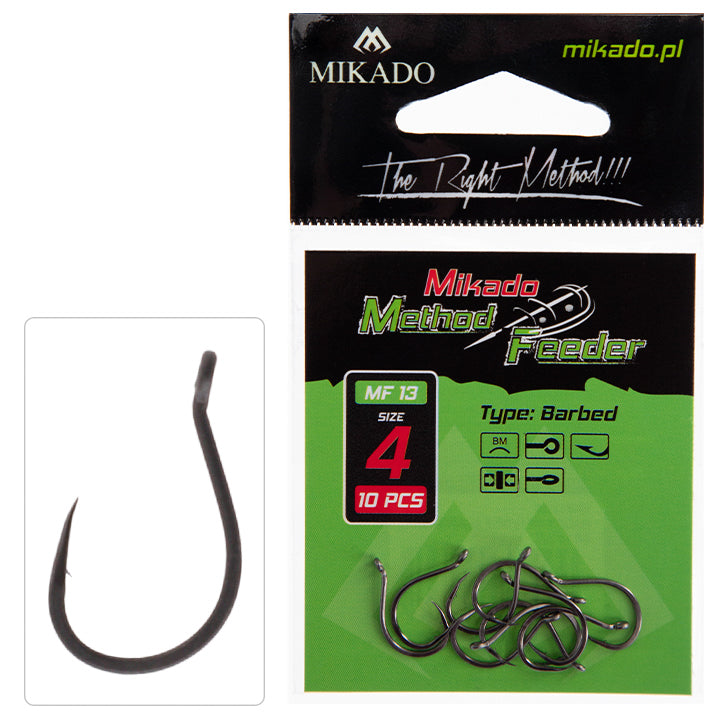 Mikado Haken - MF13 NR. 14 - Mit Widerhaken - 10 Stk.