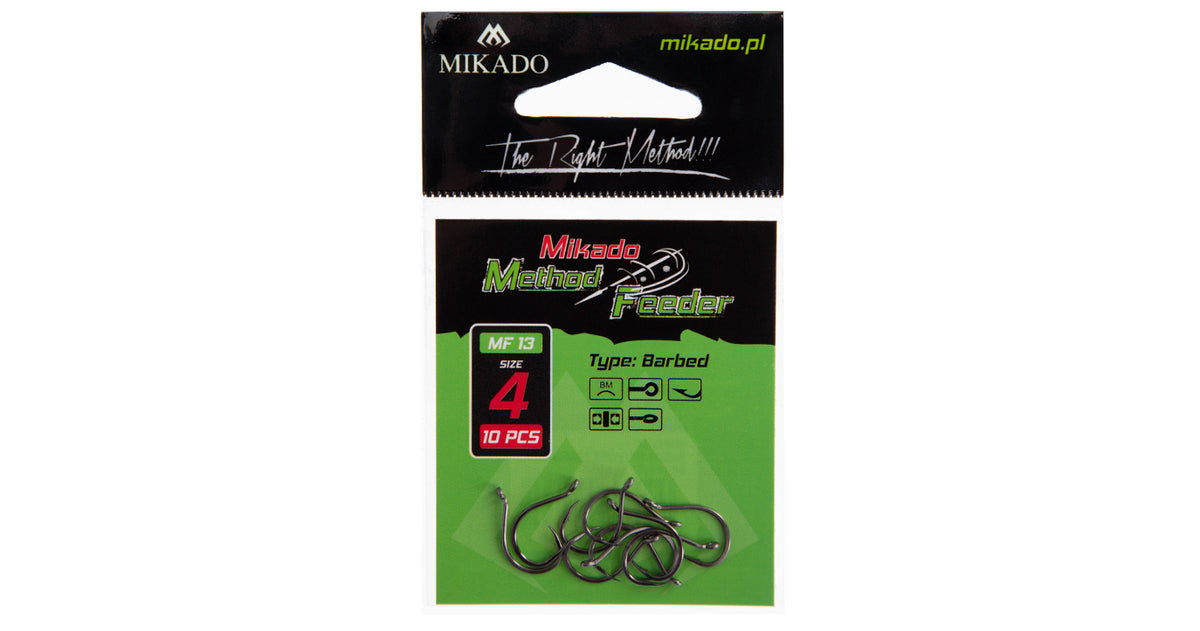 Mikado Haken - MF13 NR. 12 - Mit Widerhaken - 10 Stk.