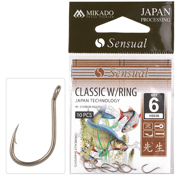 Mikado Haken - Sensual - Classic W/RING NR. 14 Lbr - 10 Stk.