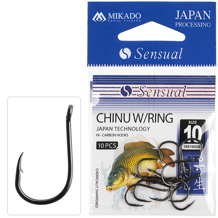 Mikado Haken - Sensual - Chinu W/RING NR. 6 Bn - 10 Stk.
