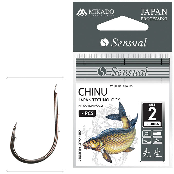 Mikado Haken - Sensual - Chinu Mit Widerhaken NR. 10 Bn - 10 Stk.