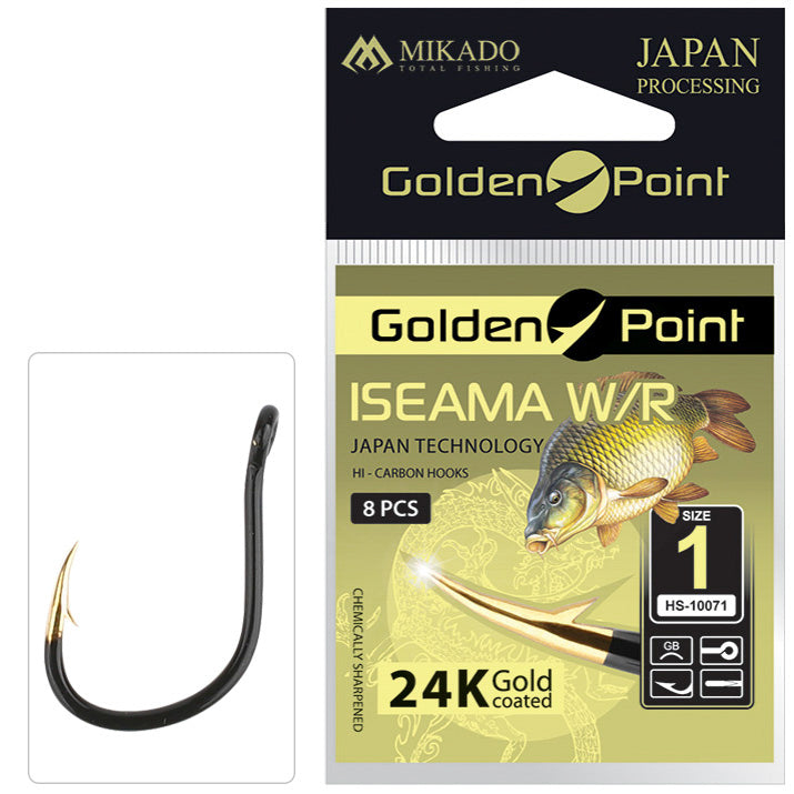 Mikado Haken - Golden Point - Iseama W/R NR. 1 Gb - 8 Stk.