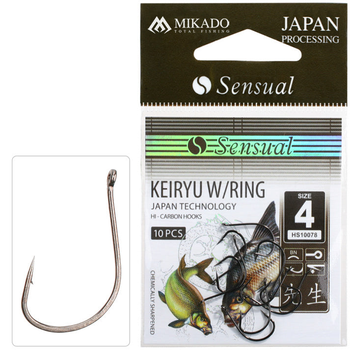 Mikado Haken - Sensual - Keiryu W/RING NR. 10 Bn - 10 Stk.