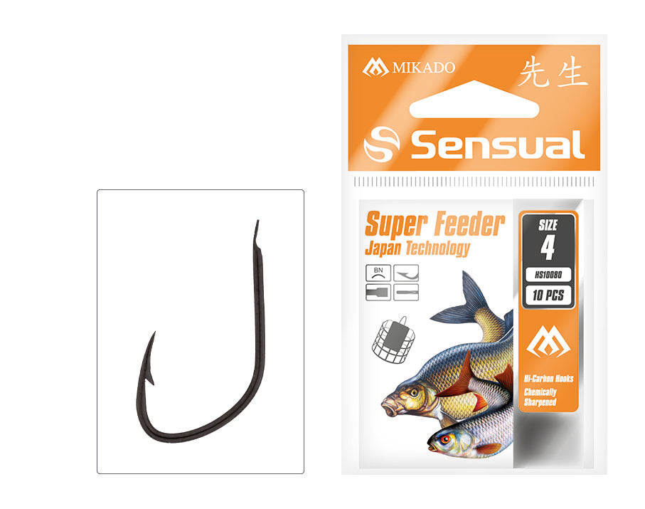 Mikado Haken - Sensual - Super Feeder Nr 8 Bn - 10 Stk.