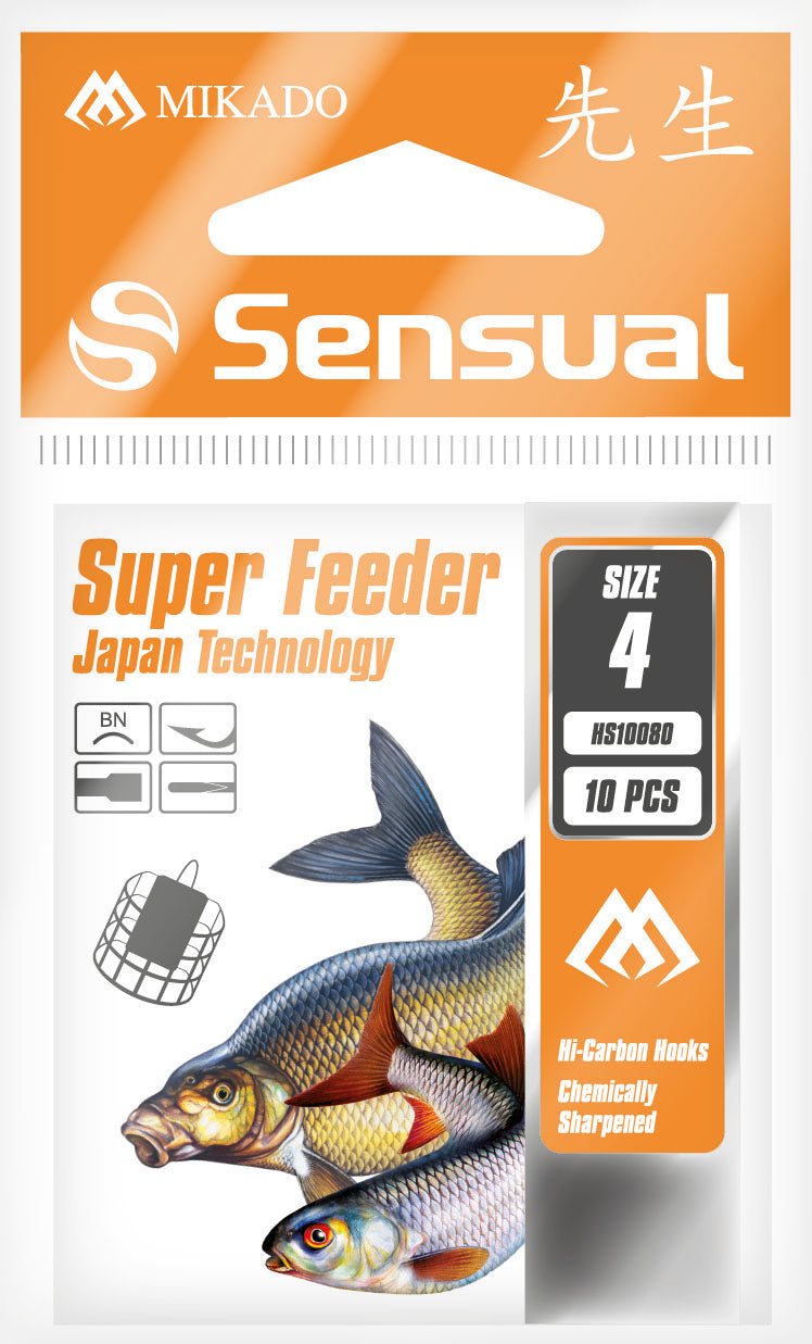 Mikado Haken - Sensual - Super Feeder Nr 4 Bn - 10 Stk.
