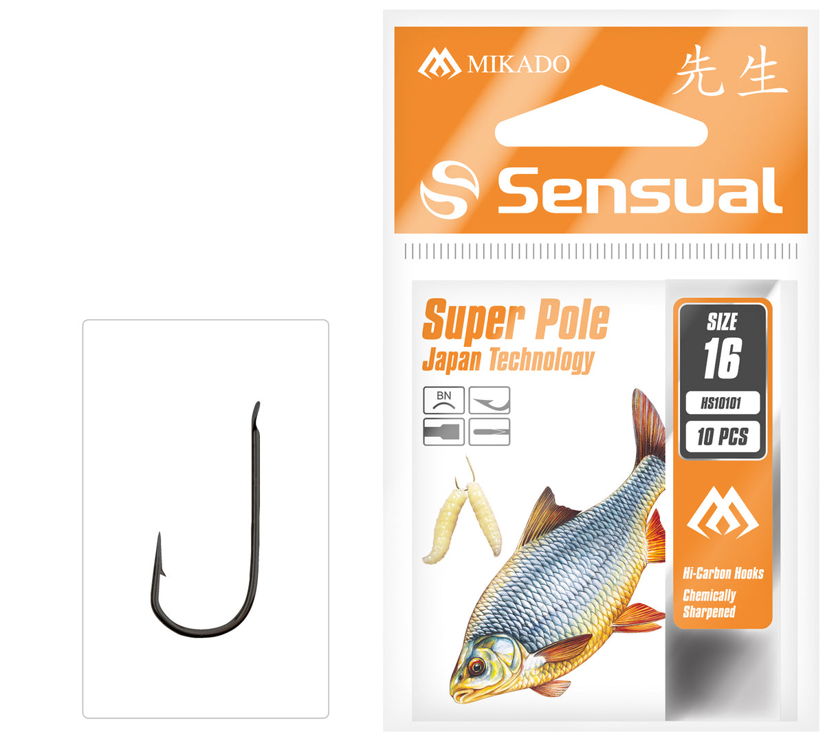 Mikado Haken - Sensual - Super Pole Nr 10 Bn - 10 Stk.