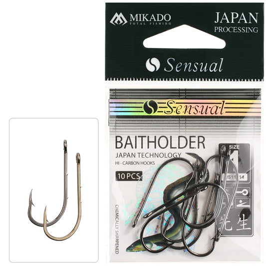 Mikado Haken - Sensual - Baitholder NR. 4 Bn - 10 Stk.