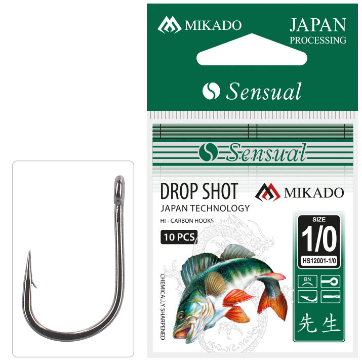Mikado Haken - Sensual - Drop Shot NR. 1/0 Bn - 10 Stk.
