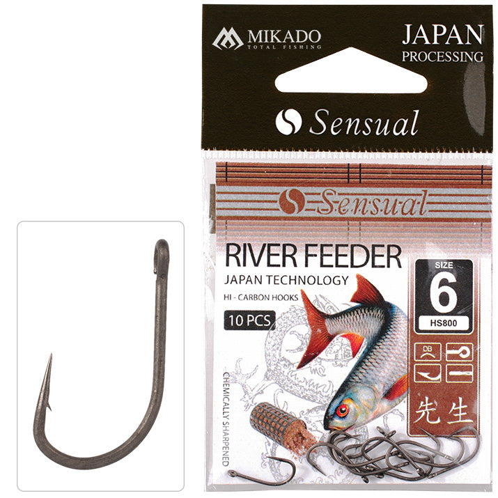 Mikado Haken - Sensual - River Feeder NR. 14 Db - 10 Stk.