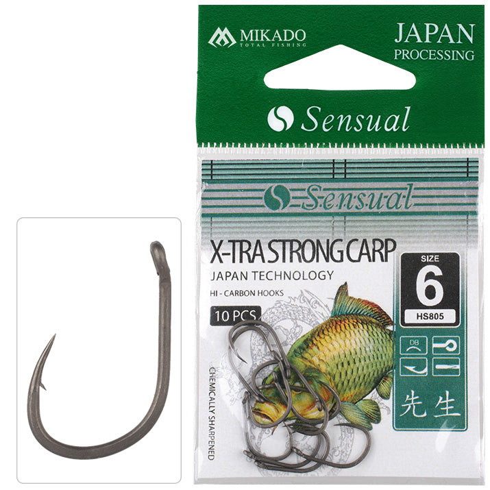 Mikado Haken - Sensual - X-Tra Strong Carp NR. 14 Db - 10 Stk.