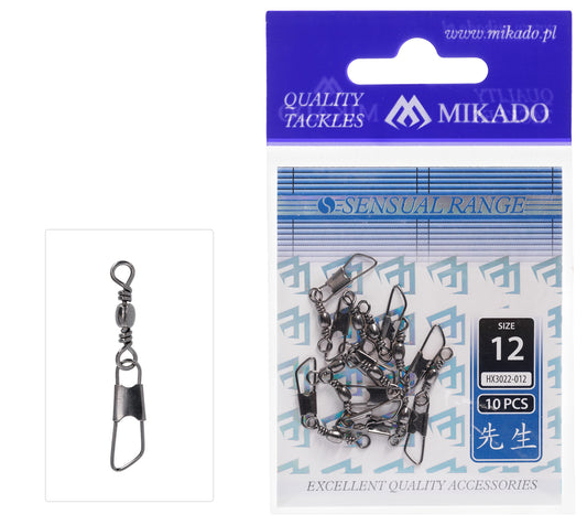 Mikado Tönnchenwirbel - Mit Safety Snap NR. 8 Bn - 10 Stk.