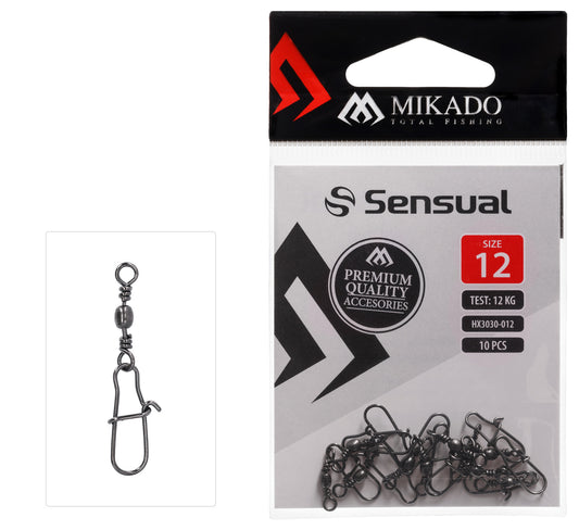 Mikado Tönnchenwirbel - Mit Fastlock Snap NR. 14 Bn - 10 Stk.