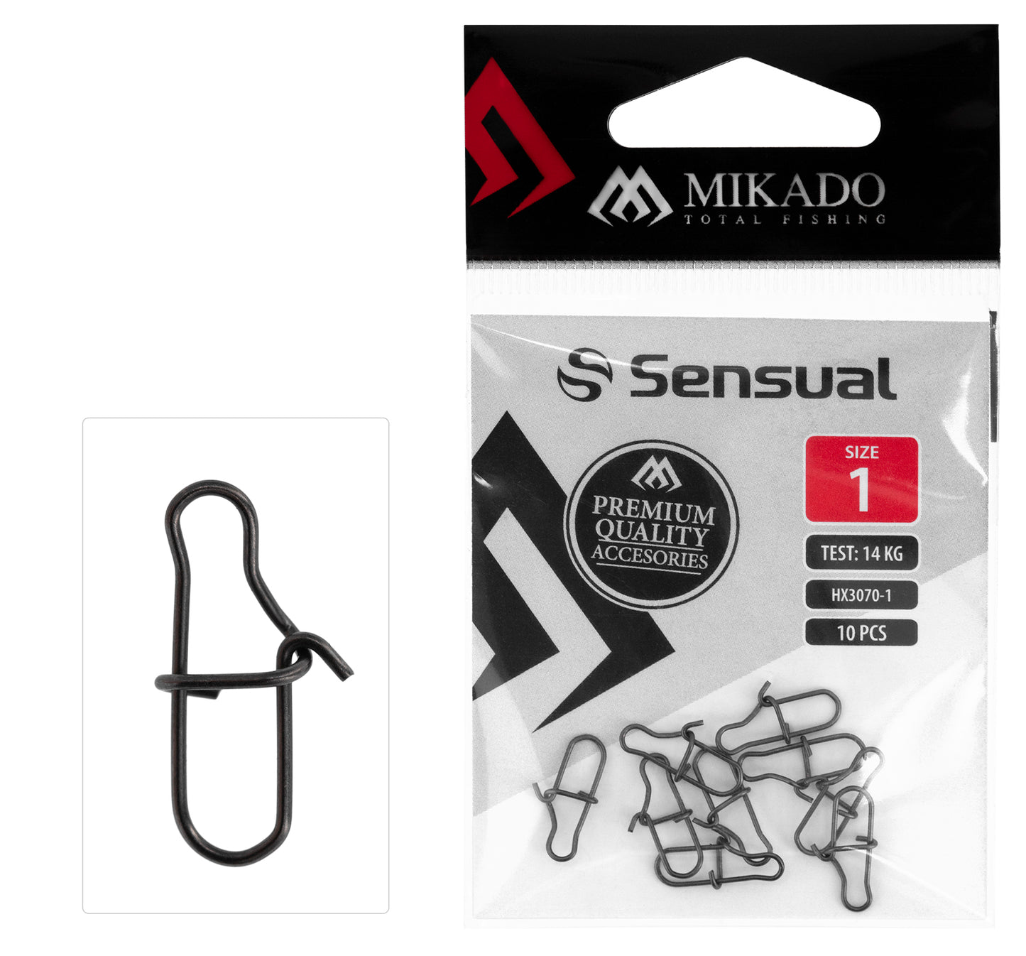 Mikado Snap - Spinnangeln NR. 000 Bn - 10 Stk.