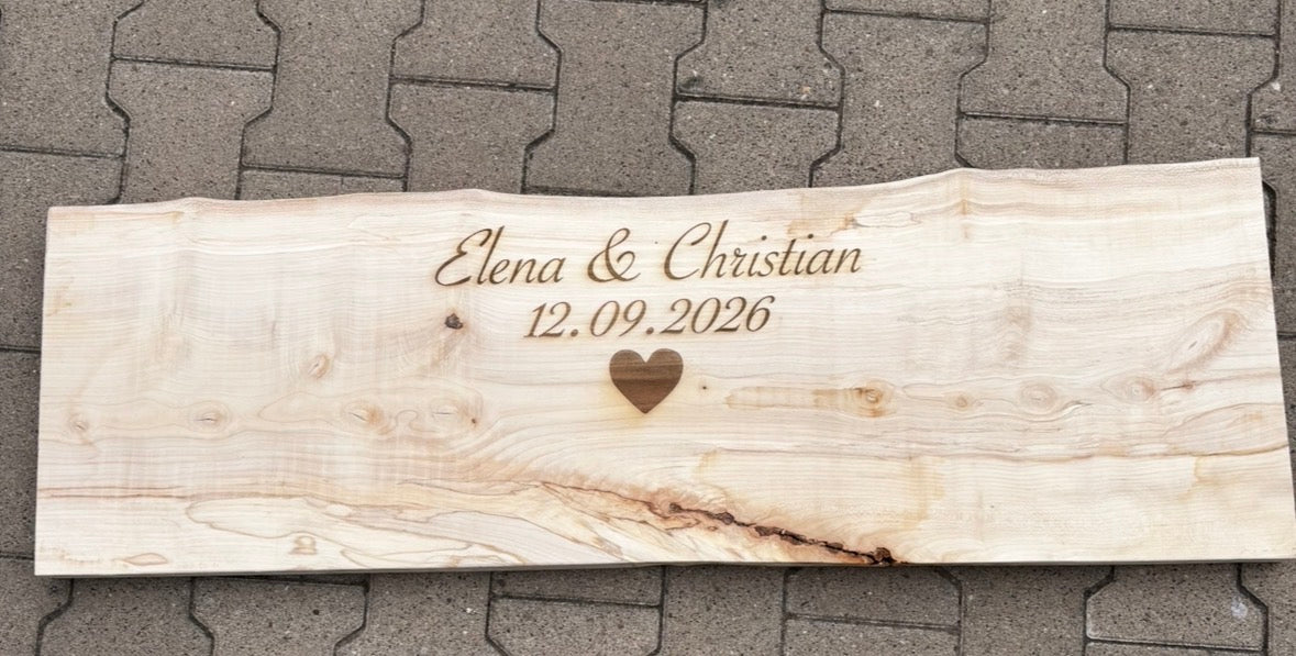 Hochzeitsbohle Gästebuch Bohle, Hochzeit